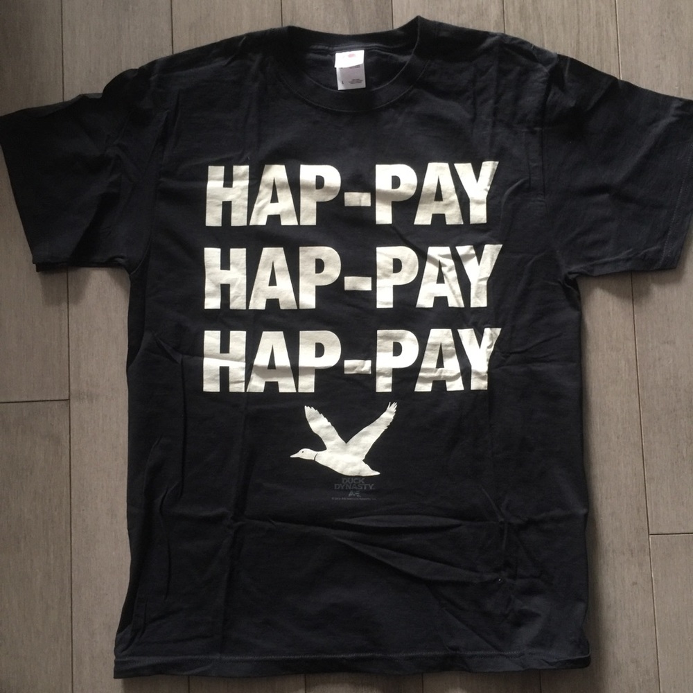 Hap-pay, Hap-pay, Hap-pay Duck Dynasty T-shirt LRG